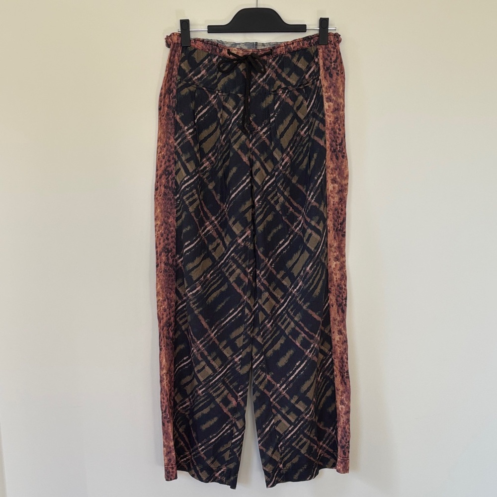 Free People NWT Patterned Pants Oversized XS